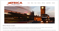 Desktop Screenshot of africahouselondon.com